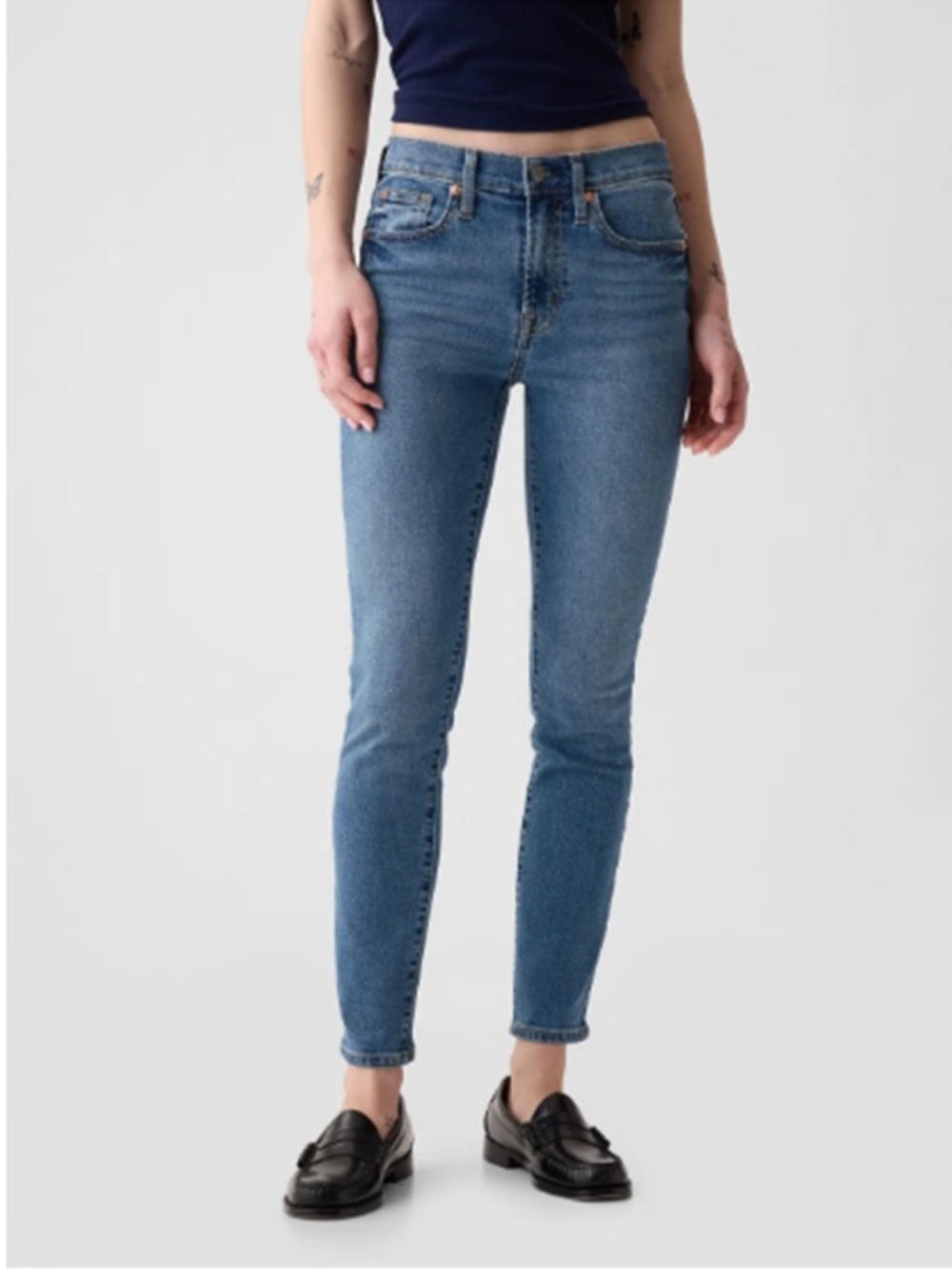 GAP Mid Rise True Skinny Jeans